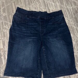 Dark Blue Denim Shorts